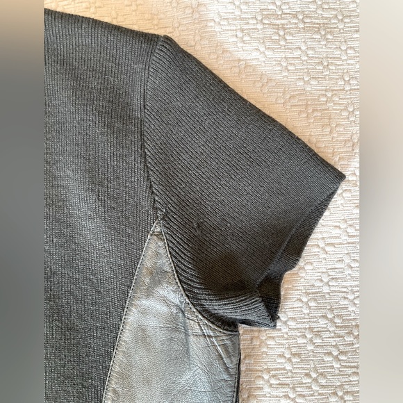 Amaya Arzuaga Ribbed Knitted Top With Lambskin 40( S/M US) - Picture 11 of 16